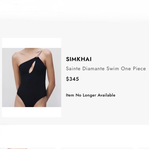 Simkhai Sainte Diamante One Piece Swimsuit Sz L - Picture 12 of 16
